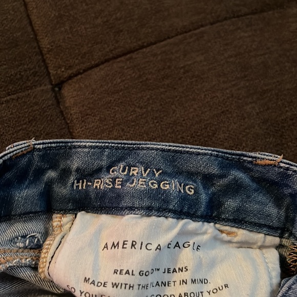 American eagle curvy high rise jeggings size 2 - Picture 3 of 4